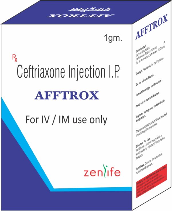 CEFTRIAXONE 1 GM INJECTIONS