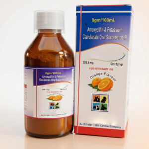 AMOXYCILLIN & POTASSIUM CALVULANATE ORAL SUSPENSION IP VET. 228.5 MG