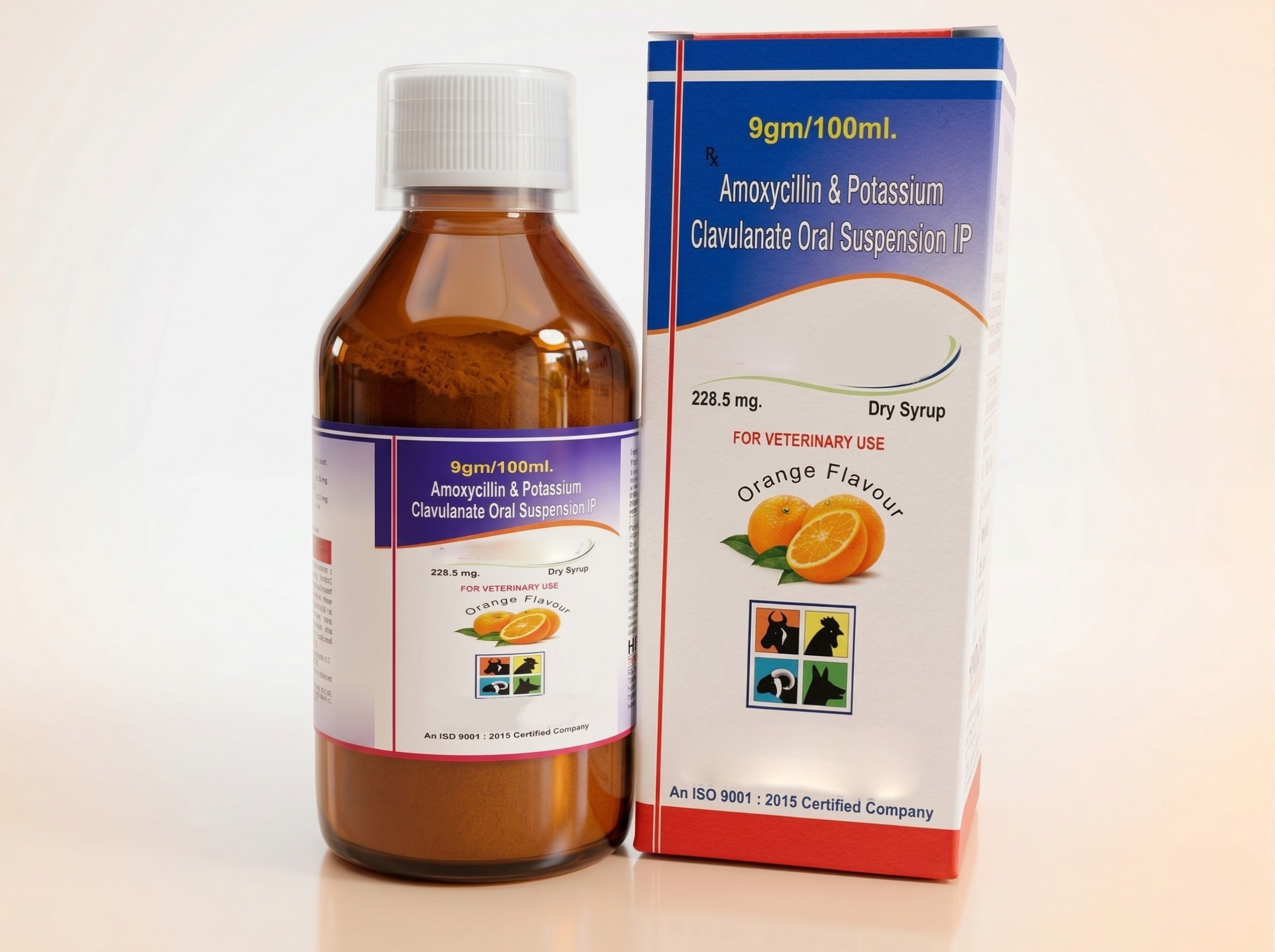 AMOXYCILLIN & POTASSIUM CALVULANATE ORAL SUSPENSION IP VET. 228.5 MG