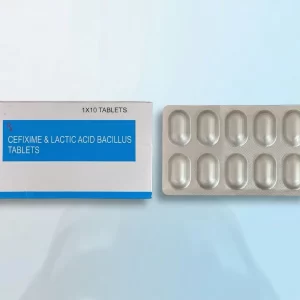 CEFIXIME 200MG & LACTIC ACID BACILLUS 2.5 BILLION TABLETS